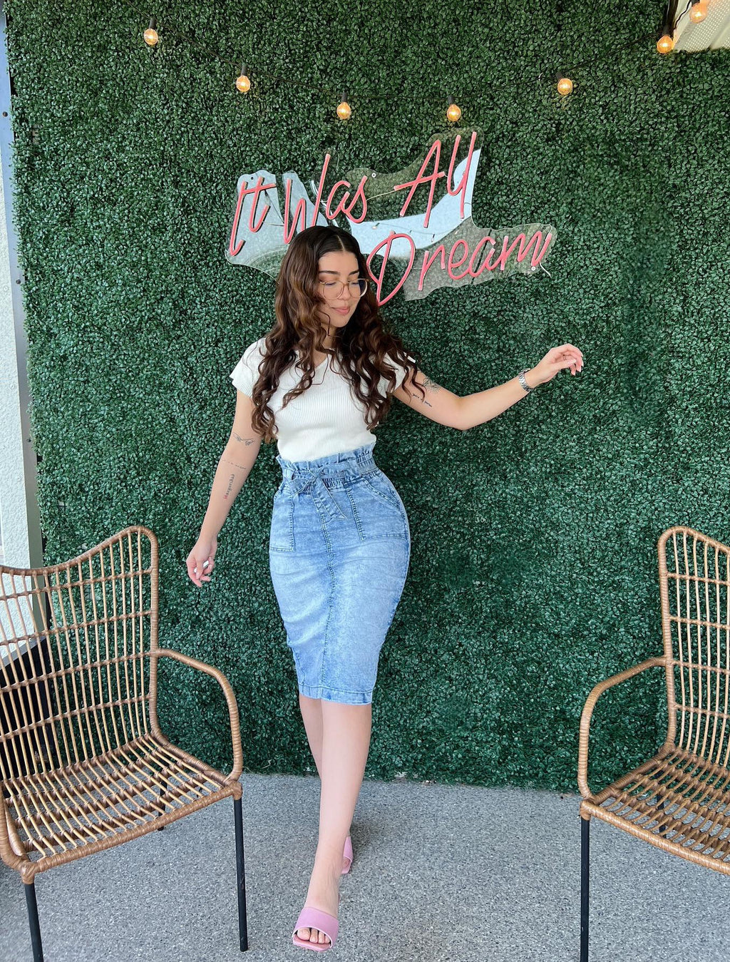 The Hailey Bow Tie Skirt