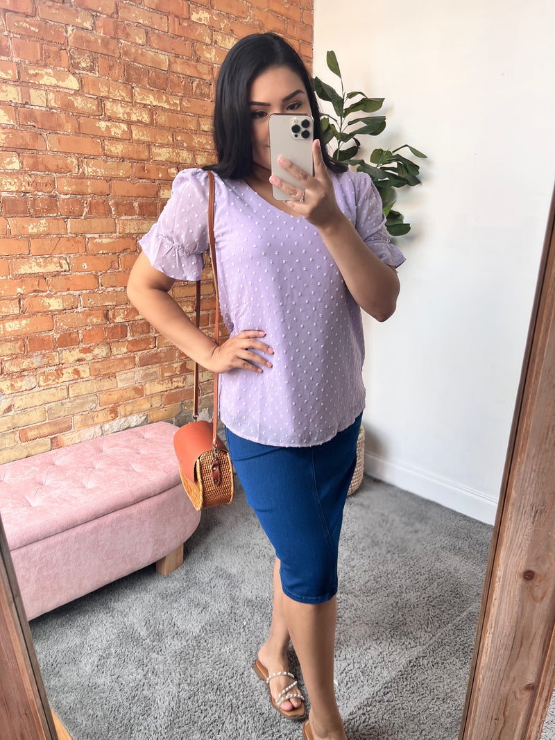 The Joan Top - Lilac