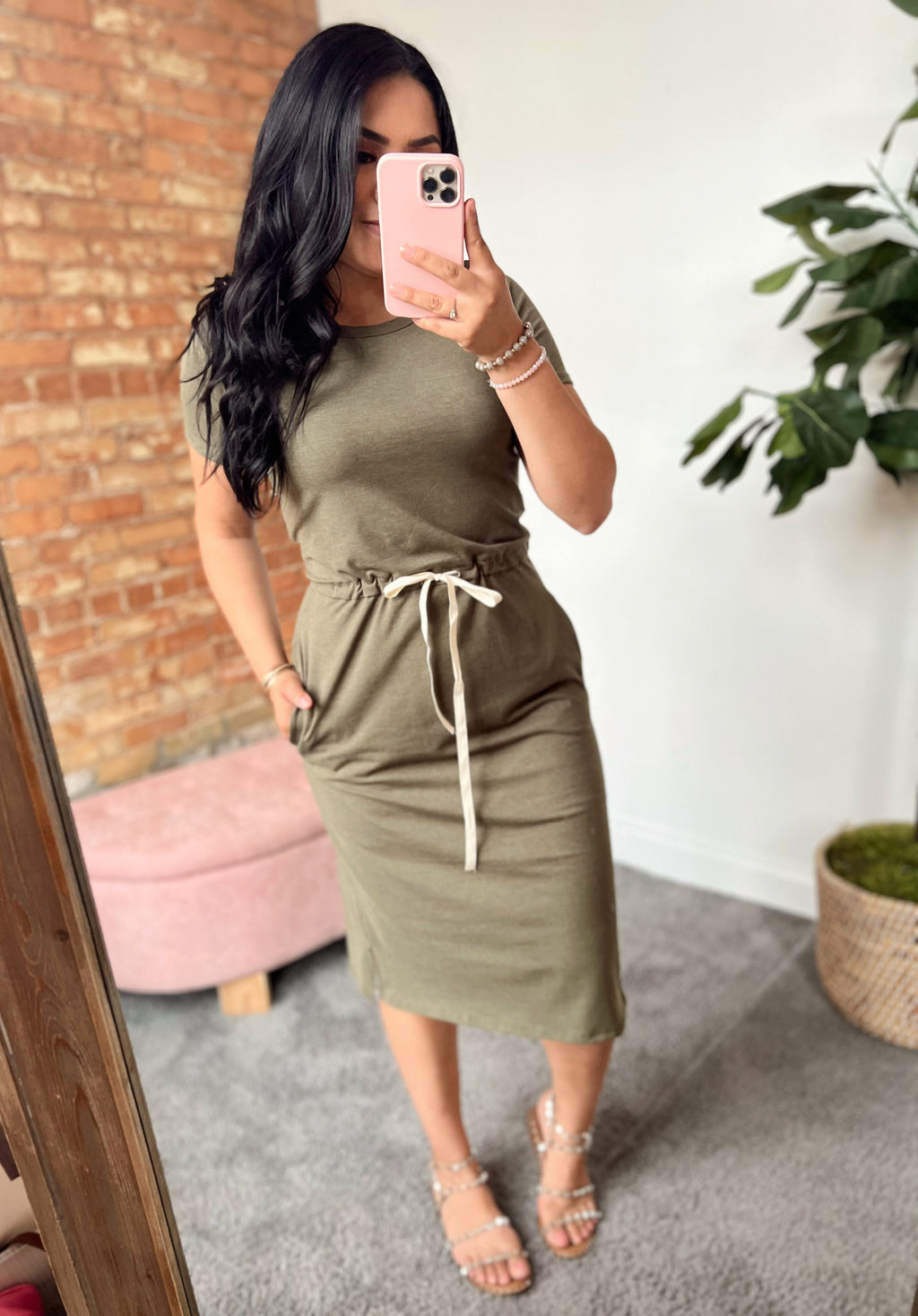 Lolita Lounge Dress - Olive