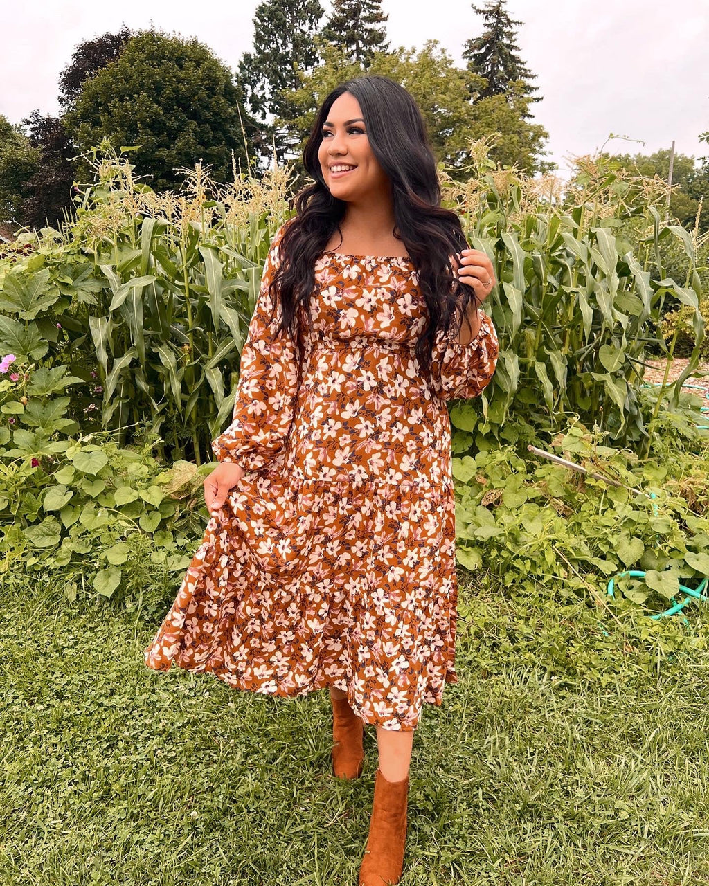 The Falling For You Floral Dress