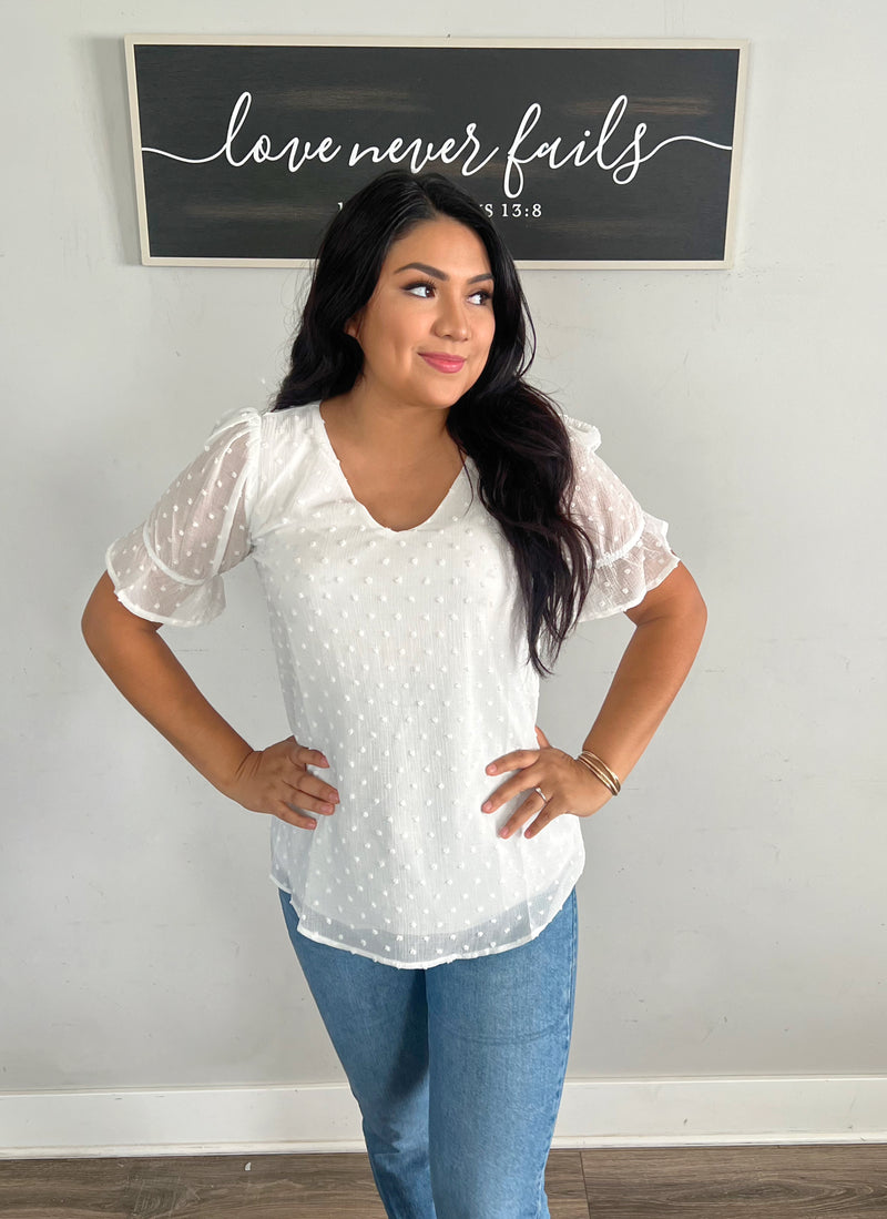 Belen Top - White